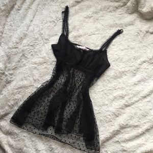 VICTORIA'S SECRET Sexy Sheer Polka Dot Nightie